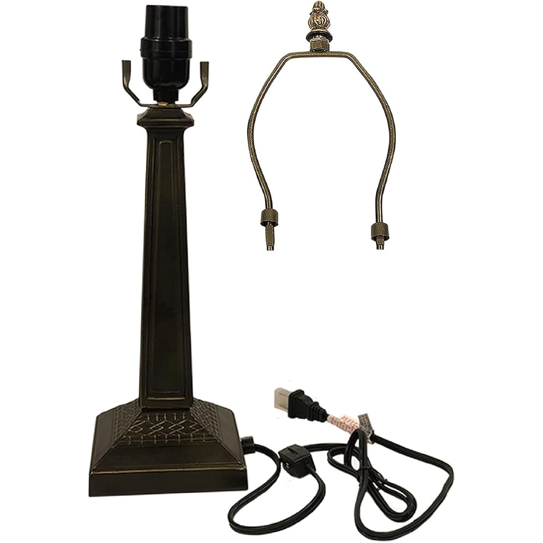 Huimeiju Table Lamp Base With 10-14 Inch Lampshade, Tiffany Table Lamp Base (Square)