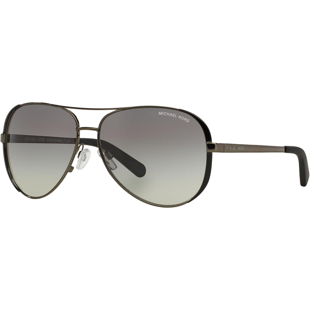 Michael Kors womens Mk5004 Chelsea Aviator Sunglasses Gunmetal/Black/Grey Gradient