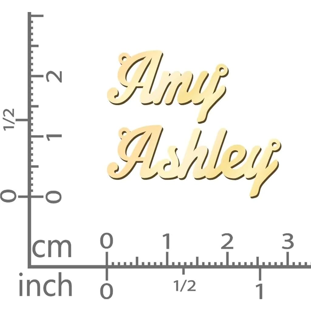 TSD Custom Dainty Name Necklace Personalized in Solid or Gold Plated or Sterling Silver by Jewlr, Customized Jewelry Necklace Gift for Women, Personalized with any Name or Word