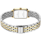 Roberto Marino Rm1982 Women’S Luxury Watch Rectangular Gold – Japanese Quartz Movement, Vintage Stainless Steel Design, Silver Dial, Elegant Dress Timepiece, 3Atm Water Resistant – Reloj Para Mujer
