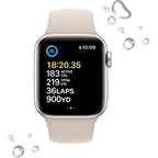 Apple Watch Se (2Nd Gen) (Gps + Cellular, 40Mm) - Starlight Aluminum Case With Starlight Sport Band, S/M (Renewed)