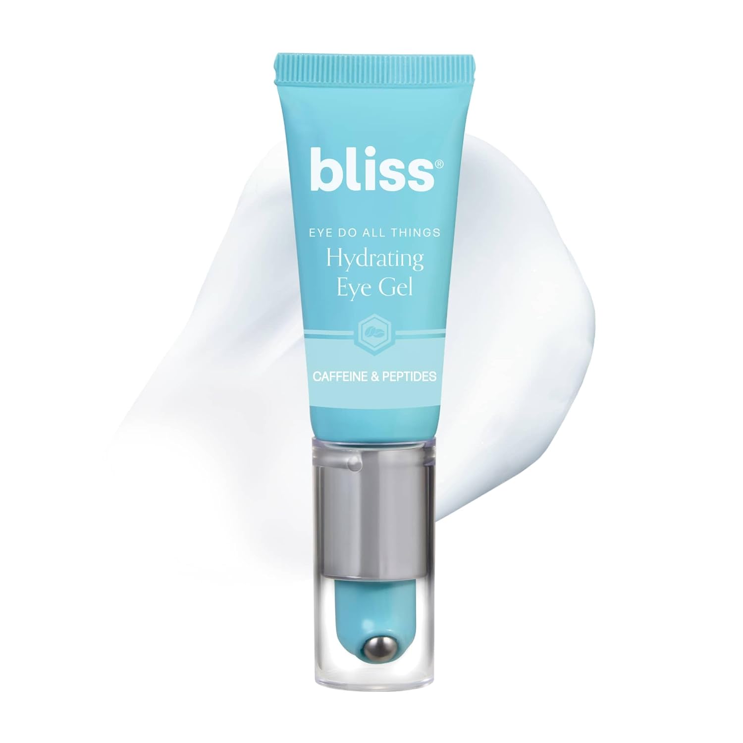 Bliss Eye Do All Things Eye Gel For Puffiness & Dark Circles, Cooling Rollerball Eye Cream With Caffeine & Peptides| Hydrates & Brightens & Depuffs Tired Looking Eyes, 0.7 Fl Oz