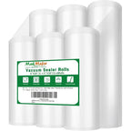 6 Pack 8"X20'(3Rolls) And 11"X20' (3Rolls) Vacuum Sealer Bags Rolls For Food,Commercial Grade, Bpa Free,Puncture Prevention,Great For Sous Vide Cooking