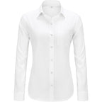 J.Ver Button Down Shirts For Women Wrinkle Free Long Sleeve Dress Shirt Business Casual Work Blouse With Pocket