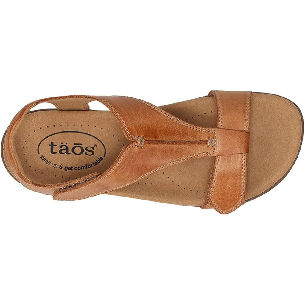 Taos The Show Premium Leather Women'S Sandal - Experience Everyday Style, Comfort, Arch Support, Cooling Gel Padding And An Adjustable Fit For Exceptional Walking Comfort