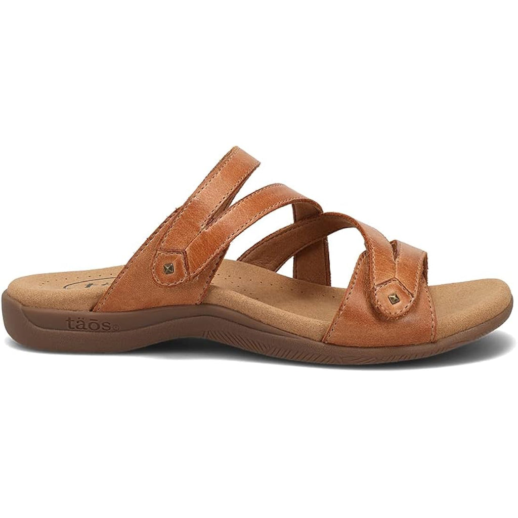 Taos Double U Premium Leather Women’S Sandal - Stylish Adjustable Strap Design With Arch Support, Cooling Gel Padding For All-Day Enjoyment And Walking Comfort