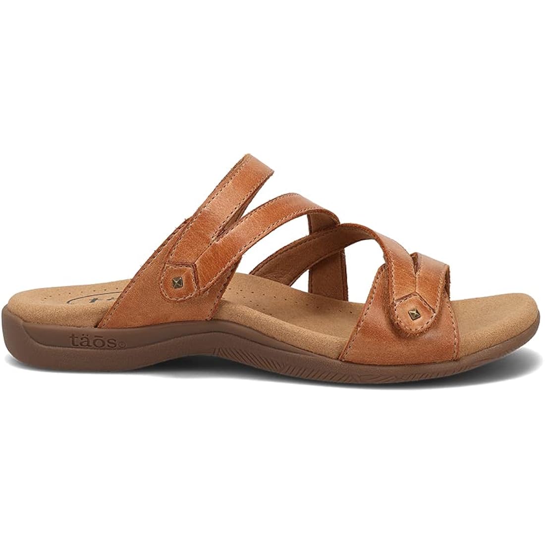 Taos Double U Premium Leather Women’S Sandal - Stylish Adjustable Strap Design With Arch Support, Cooling Gel Padding For All-Day Enjoyment And Walking Comfort