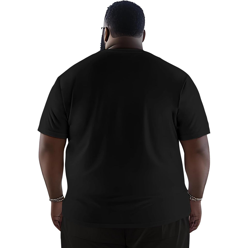 Men'S 3Xl-8Xl Big And Tall T-Shirts Casual Stretch Short-Sleeve Tee For Men
