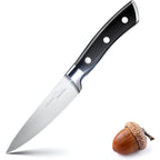 4 Inch Classic Paring Knife, German Steel Small Kitchen Knife | Razor Sharp Utility Prep Knife For Precision Peeling & Detail Cutting, Slicing & Dicing Fruits & Veggies, Ergonomic Full Tang