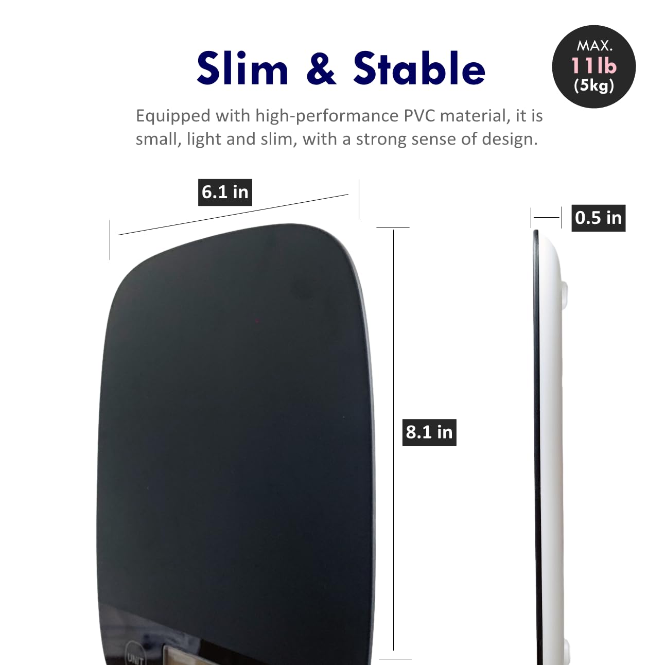 Food Scale For Kitchen Scales Digital Weight Grams And Ounces, Baking Scale Accurate For Weight Loss, Cooking, Coffee, Keto Diet, Meal Prep, 0.1Oz Ultra Slim Smart Tare Black