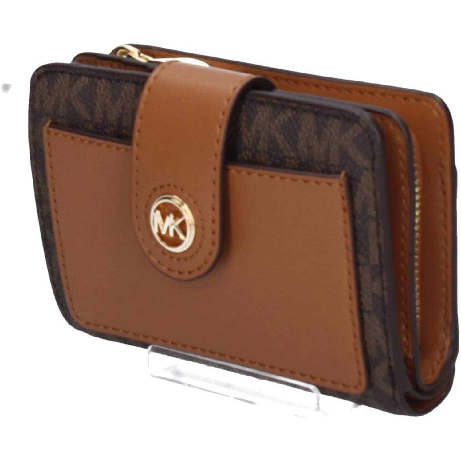 Michael Kors Women's Mk Charm Small Tab Compact Pocket Wallet