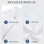 Womens Button Down Shirts Short Sleeve Linen Style Cotton Collared Button Up Casual Blouses Oversized Tops With Pocket