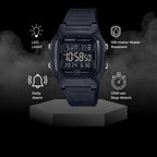 Casio W800Hg Series | Men’S Digital Watch | 100 Meter Water Resistance | Multi Function Alarm | 100 Sec Stopwatch | Auto Calendar | Countdown Timer | Led Light | Dual Time| 10 Year Battery