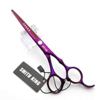 6.0 Inches Professional Hair Cutting Thinning Scissors Set With Razor (Violet)