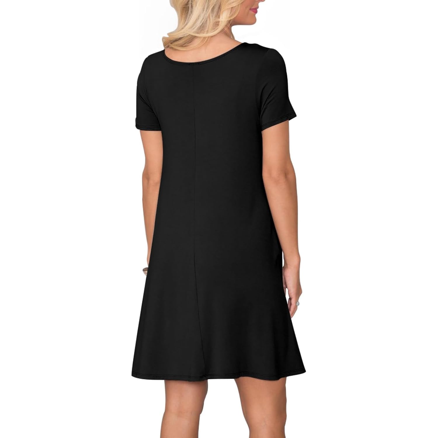 Lionstill Women'S Casual T Shirt Dress Summer Short Sleeve Swing Dresses With Pockets