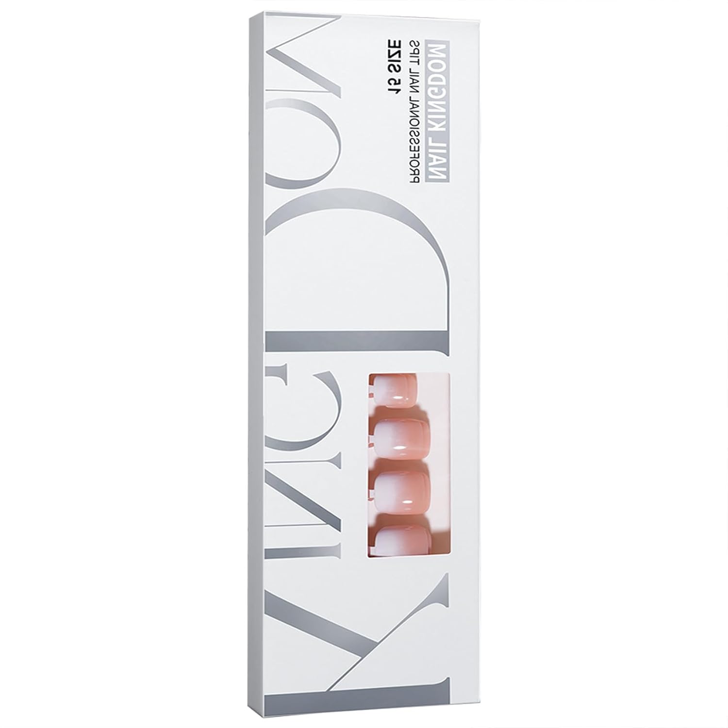 120Pcs Ombre Press on Toe Nails Short Square Fake Toenails Nude Gradient Acrylic Toe Nails Glossy Nature Artificial False Nails Glossy Glue on Nail for Women Girls Manicure Nail Decoration