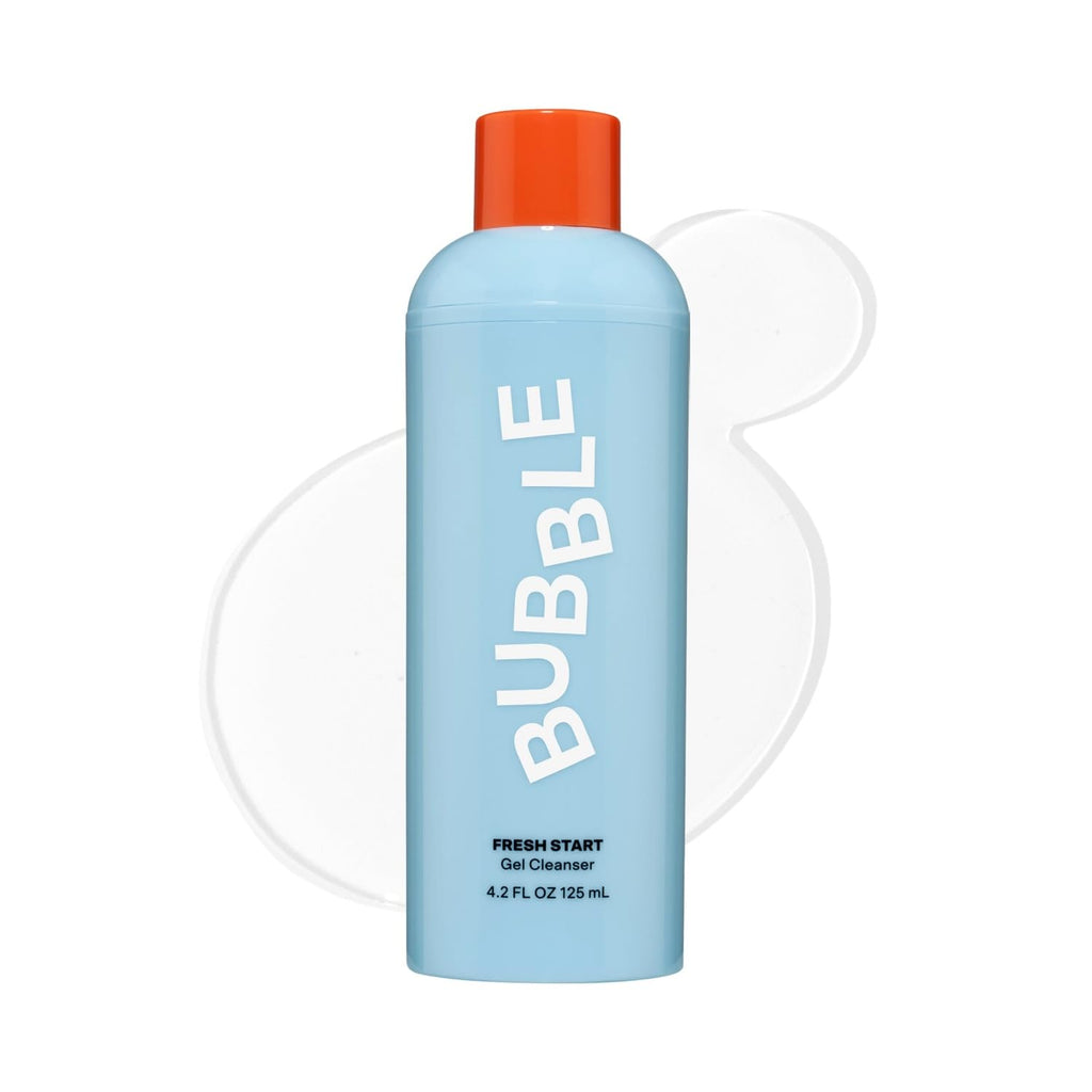 Bubble Skincare Fresh Start Gel Cleanser - Gentle Exfoliating Face Wash For Oily Skin - Gel Cleanser With Aloe Vera Juice + Caffeine To Protect And Soothe Complexion - Summer Skincare Essential(125Ml)