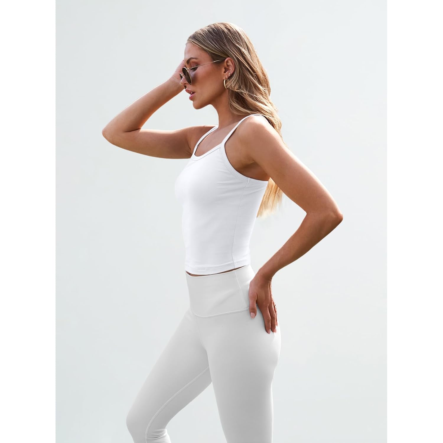 Spaghetti Strap Crop Tank Tops for Women Cute Summer Camisoles for Teens Fitted Basic Layering Cami Undershirts