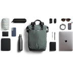 Bellroy Tokyo Totepack, Water-Resistant Woven Convertible Backpack And Tote Bag - Everglade