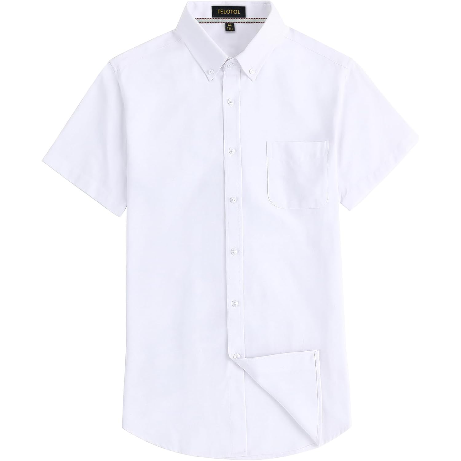 Men'S Oxford Dress Shirt Short Sleeve Button Down Shirts Business Casual With Chest Pocket For Gifts