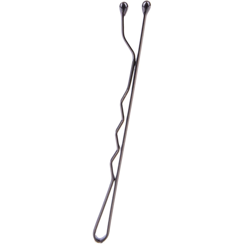 Amazon Basics Bobby Pins For All Hair Types, Black, Secure Hold For Updos And Hair Styling, 72 Count