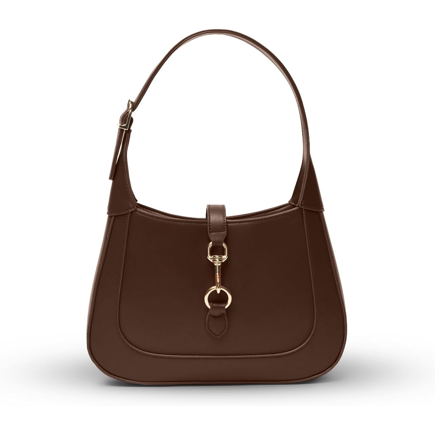 Shoulder Bag For Women - Small Shoulder Purses - Top Handle Structured Handbags - Adjustable Strap Vegan Leather