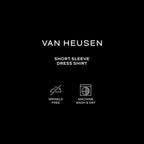 Van Heusen Men'S Short Sleeve Dress Shirt Regular Fit Poplin Solid