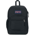 Jansport Cross Town Plus Backpack - Large Main Compartment, Side Water Bottle Pocket, 15-Inch Padded Laptop Sleeve - Black