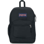 Jansport Cross Town Plus Backpack - Large Main Compartment, Side Water Bottle Pocket, 15-Inch Padded Laptop Sleeve - Black