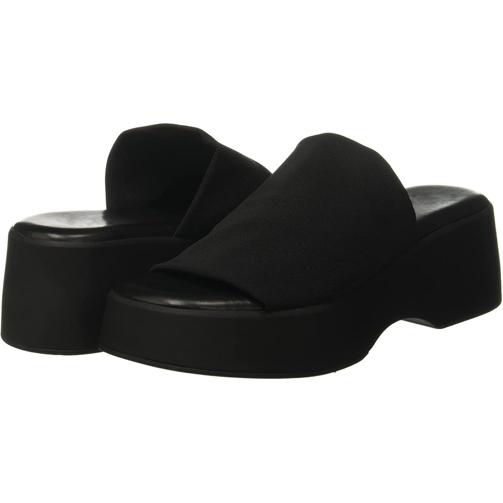 Womens Wedge Siides Sandals Platform Open Toe Slip On Elastic Band Wedges Shoes