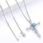 Dorella Love Infinity Necklace for Women Mothers Day Birthday Gifts Wife Mom May June July Birthstones Emerald Ruby Pearl Jewelry 925 Sterling Silver