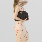 Large Straw Dumpling Clutch Purse For Women,Summer Vacation Beach Hobo Bag,Woven Evening Top Hanlde Handbags