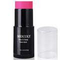 MEICOLY Pink Face Body Paint Stick(1.06Oz),Waterproof Sweatproof Pink Eye Black Softball/Baseball/Football,Cream Body Paint,Blendable Face Paint for Halloween Special Effects SFX Makeup