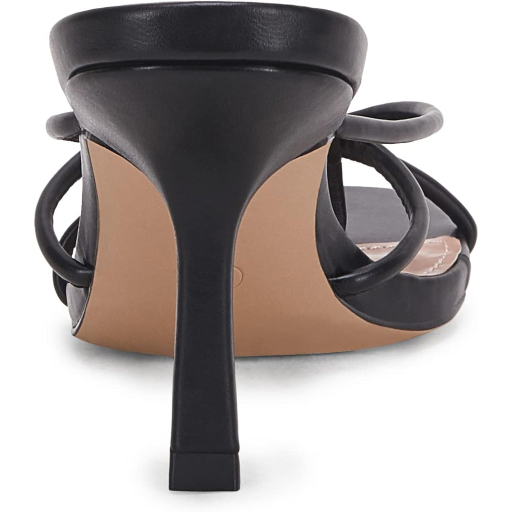 Laicigo Women’S Square Open Toe Flip Flops Stiletto Heels Strappy Thong Slide On Slingback Mules Sandals
