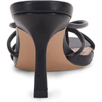 Laicigo Women’S Square Open Toe Flip Flops Stiletto Heels Strappy Thong Slide On Slingback Mules Sandals