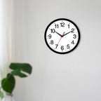 14 Inch Wall Clock Modern Battery Operated Silent Non Ticking Large Analog Clock For Living Room Office Home Bedroom Kitchen Bathroom(Black)