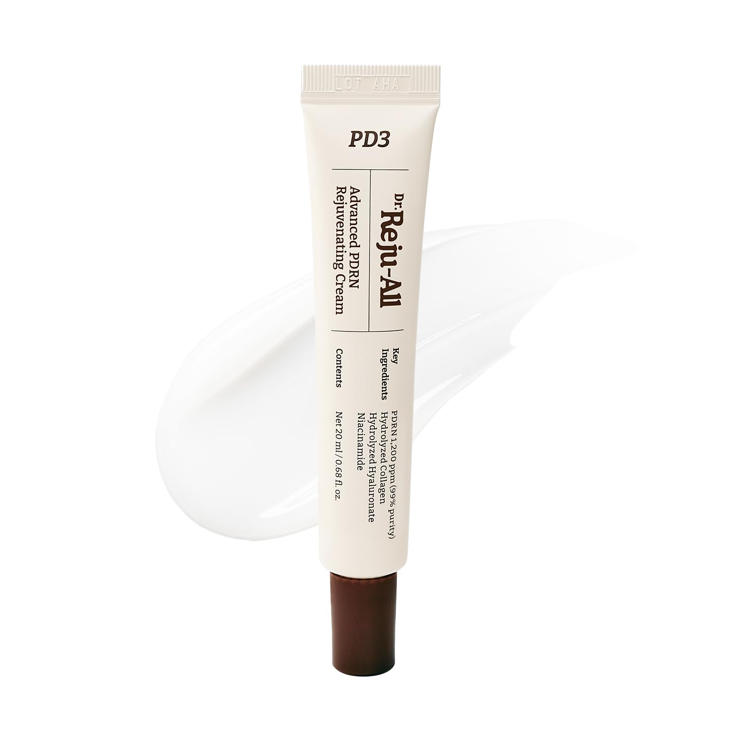 Dr.Reju-All PDRN Rejuvenating Cream – Rejuall PDRN Face Moisturizer – Optimal 1200ppm for Glass Skin & Plumping – Korean Pharmacy Anti-Aging Skin Care Face Cream - 0.7 Fl Oz