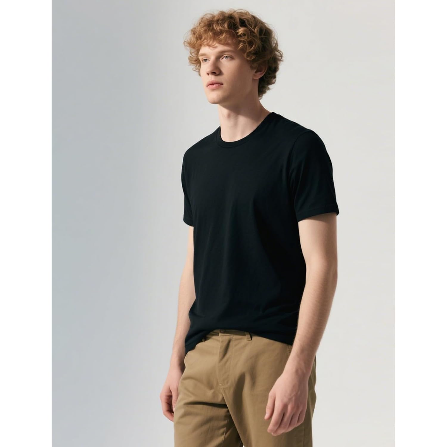 Okba 5 Pcs Black T Shirts Available For Men And Women Adult Round Neck Polyester Blank Tshirts Short Sleeve