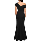 Woosea Women'S Elegant Sleeveless Off Shoulder Sexy Split Bodycon Long Formal Party Evening Dress