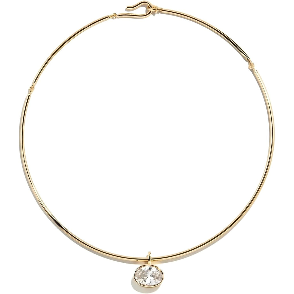 Collar Necklace for Women, Choker Pendant Necklace with Cubic Zirconia Dainty Choker Necklace PVD Gold Plated Trendy Choker Jewelry for Women, Mom, Birthday