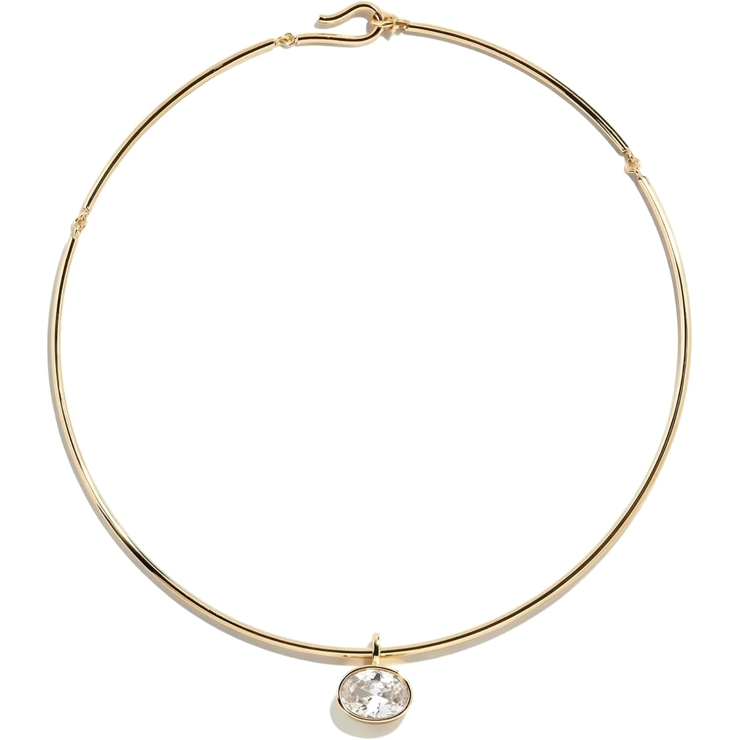 Collar Necklace for Women, Choker Pendant Necklace with Cubic Zirconia Dainty Choker Necklace PVD Gold Plated Trendy Choker Jewelry for Women, Mom, Birthday