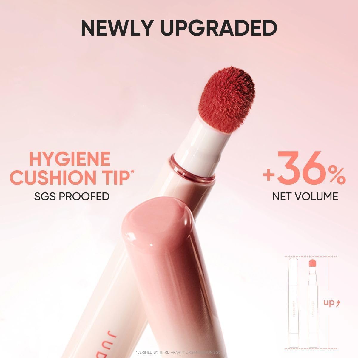 JUDYDOLL Cushion Matte Lip Cream, Hydrating Matte Lipstick with Tripeptide & Squalane, Lip Line Blurring, Velvet Lip Mud, Smudge-Proof,Long-Lasting, Non-craked (G204 Taro Haze)