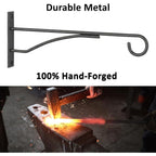 8" Plant Hangers 6 Pack, Hanging Plant Bracket For Wall Fence Porch Outdoor Indoor, Metal Plant Hooks For Basket, Flower, Planter, Feeder, Lantern, Wind Chime