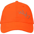 Womens Performance Cap Hat With Ponytail Hole - Camo And Blaze Orange Hunting Hats