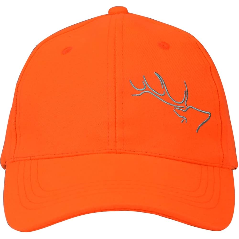 Womens Performance Cap Hat With Ponytail Hole - Camo And Blaze Orange Hunting Hats