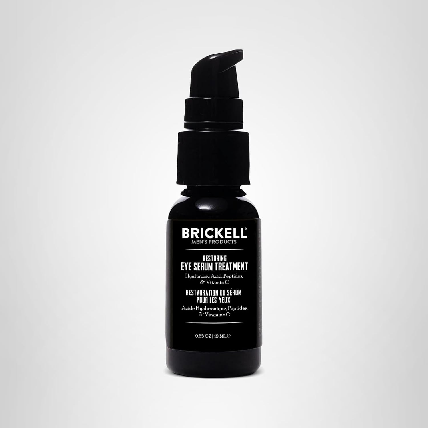 Brickell Men'S Dark Circle Under Eye Treatment Serum For Men, Eye Gel To Firm Wrinkles, Reduce Dark Bags, And Promote Youthful Skin, With Hyaluonic Acid, Peptides, And Vitamin C, 0.65Oz, Unscented