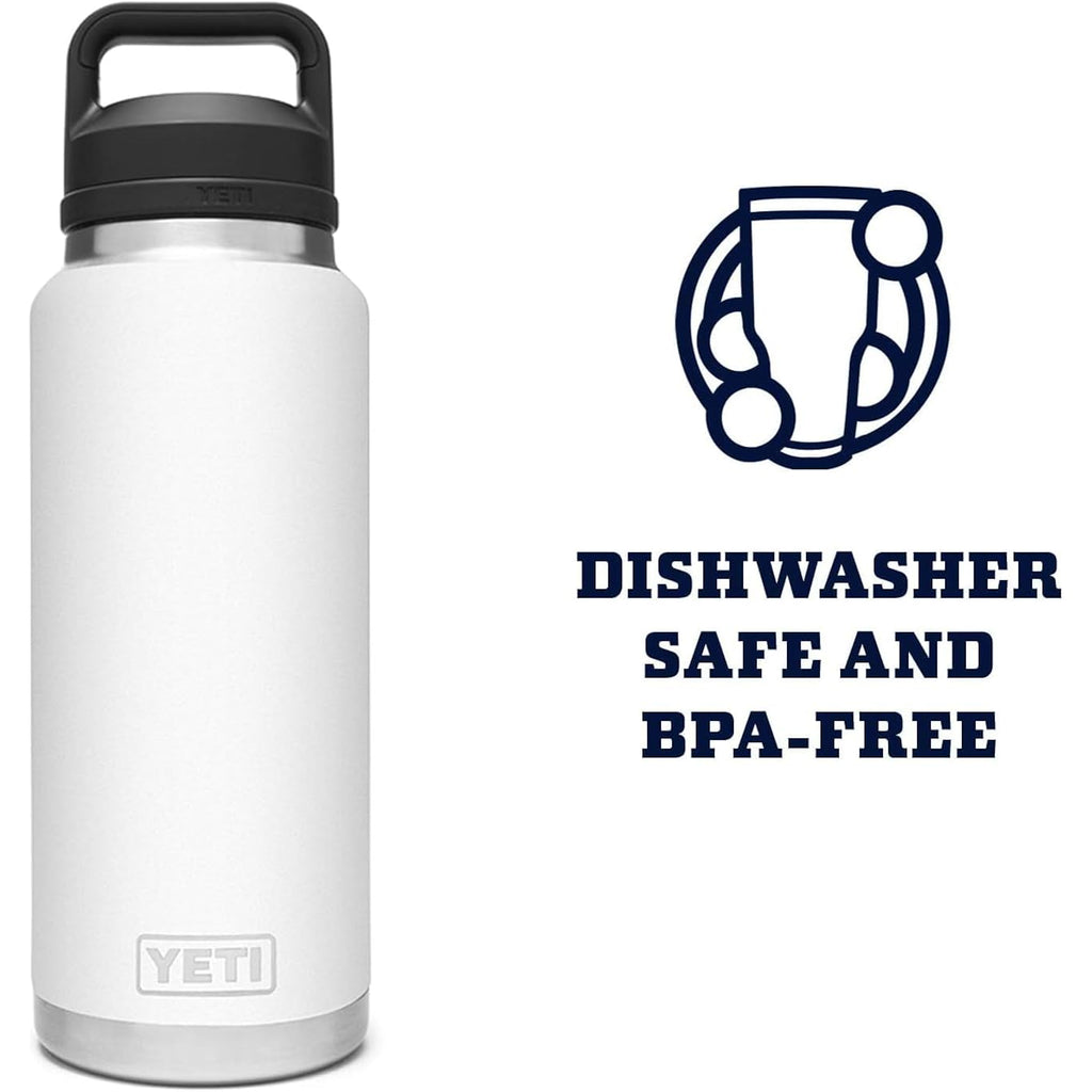 Yeti Rambler 36 Oz Bottle, Vacuum Insulated, Leakproof, Stainless Steel With Chug Cap