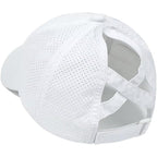 Women's Ponytail Baseball Cap - Quick-Dry Criss-Cross High Messy Bun Hat, Breathable Sun Protection Mesh Trucker Hat