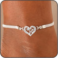 Ankle Bracelets for Women Waterproof Sparkly Anklets Tennis Rhinestone Anklets for Women Starfish Infinity Heart Cross Anklet Bracelet Beach Jewelry