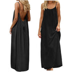 Backless Cami Dress, House Dress Backless Dress, Cami Lounge Dress House Dress Open Back Dress For Women Casual Summer